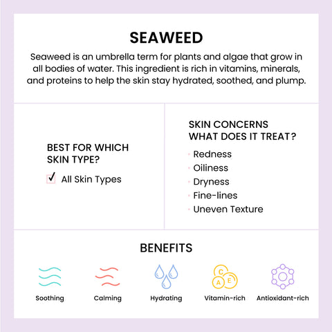 seaweed ingredient benefits