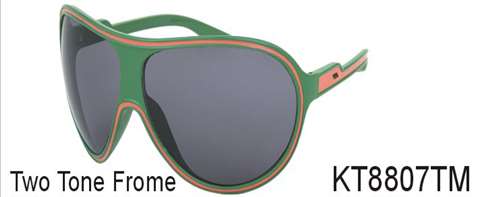 KT8807TM - Wholesale Kids Two Tone Plastic Sunglasses