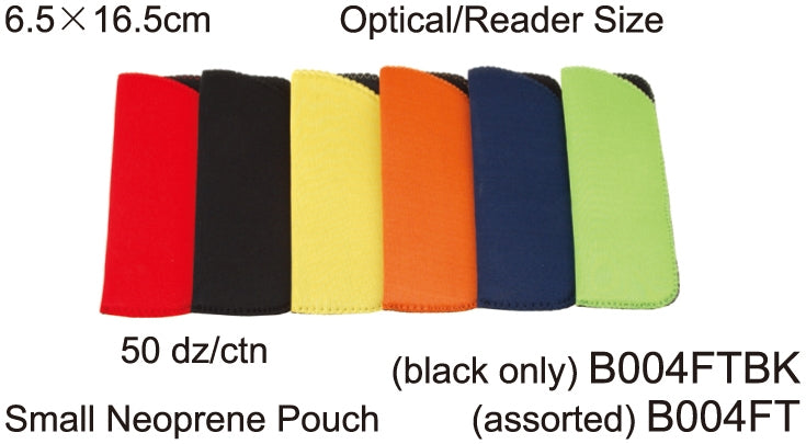 B004FTBK Wholesale Neoprene Pouch for Small Eyeglasses