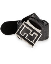 fendi zucca belt black