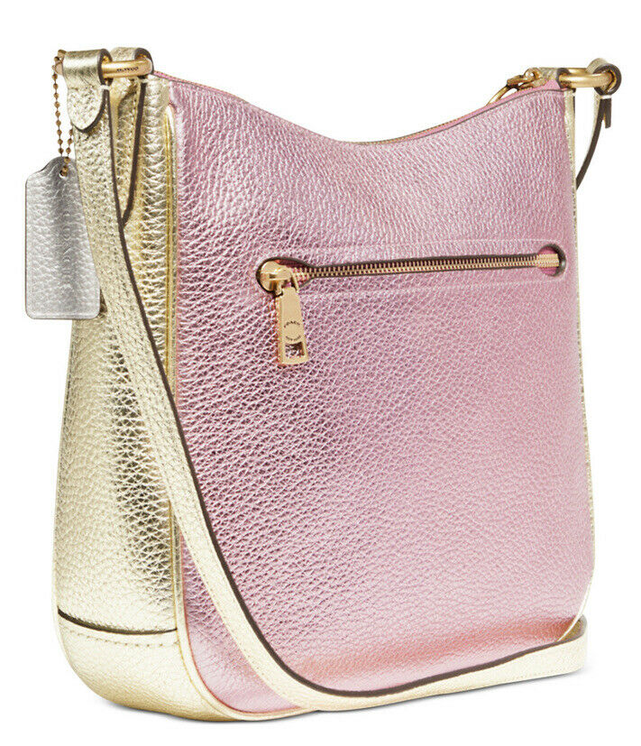 COACH Metallic Color-Block Leather Chaise Crossbody Handbag New– Bag Lady  Shop