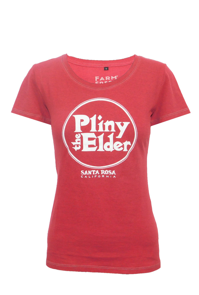 womens red tee