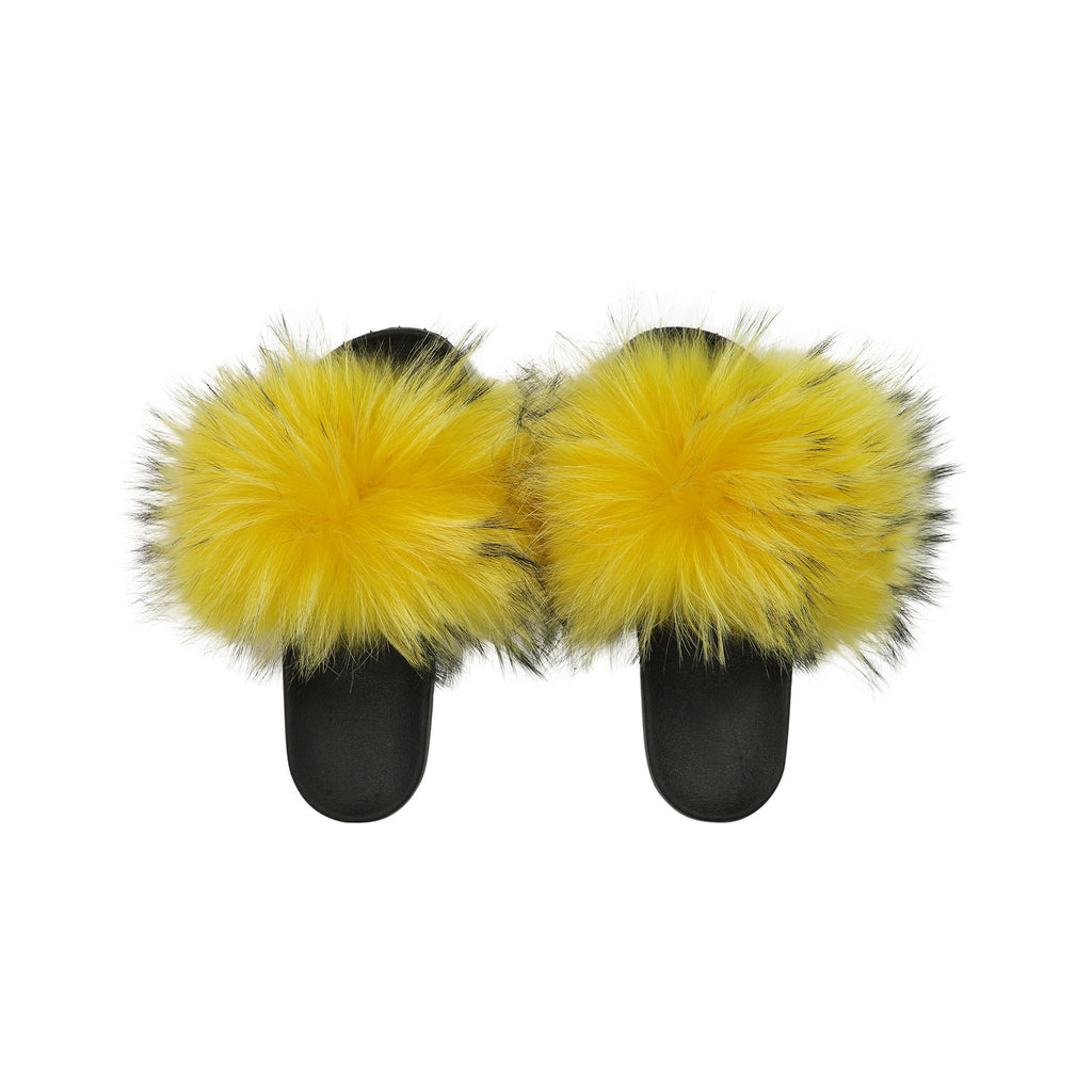 neon yellow fur slides