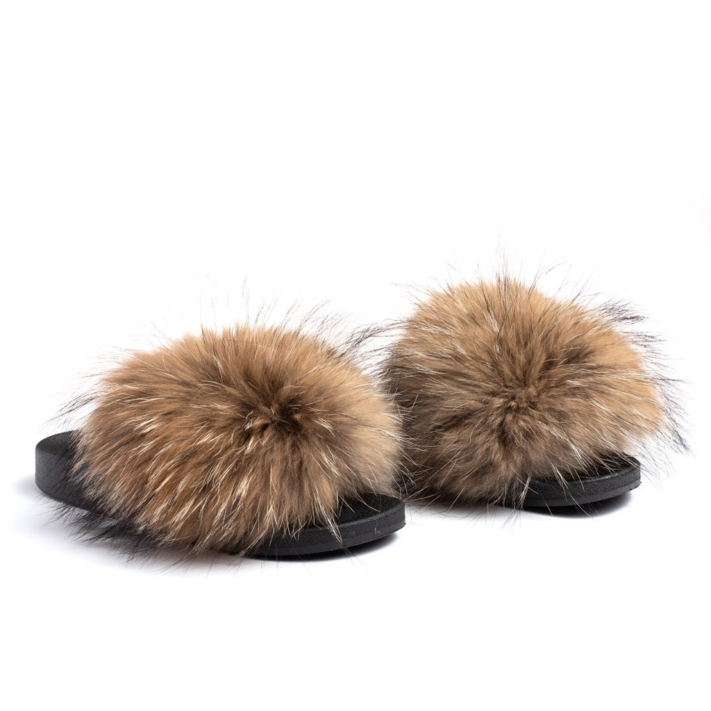 fur slides in stores