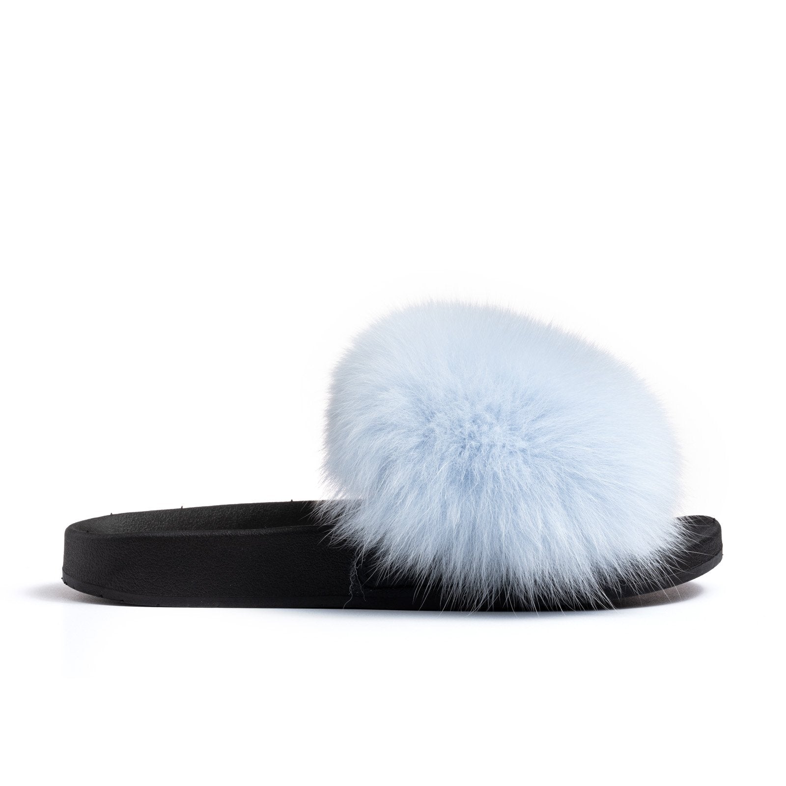 light blue fur slides