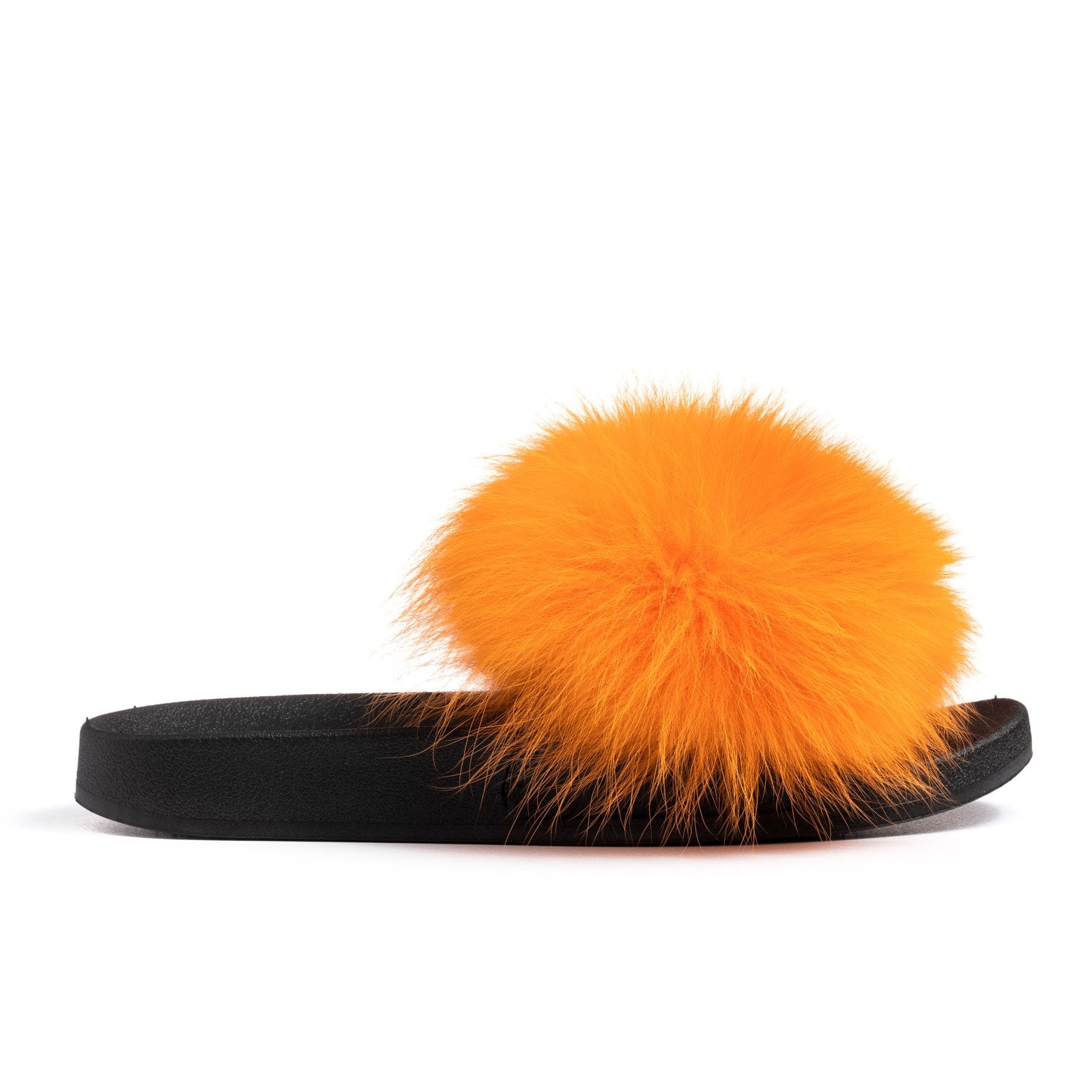 orange fluffy slides