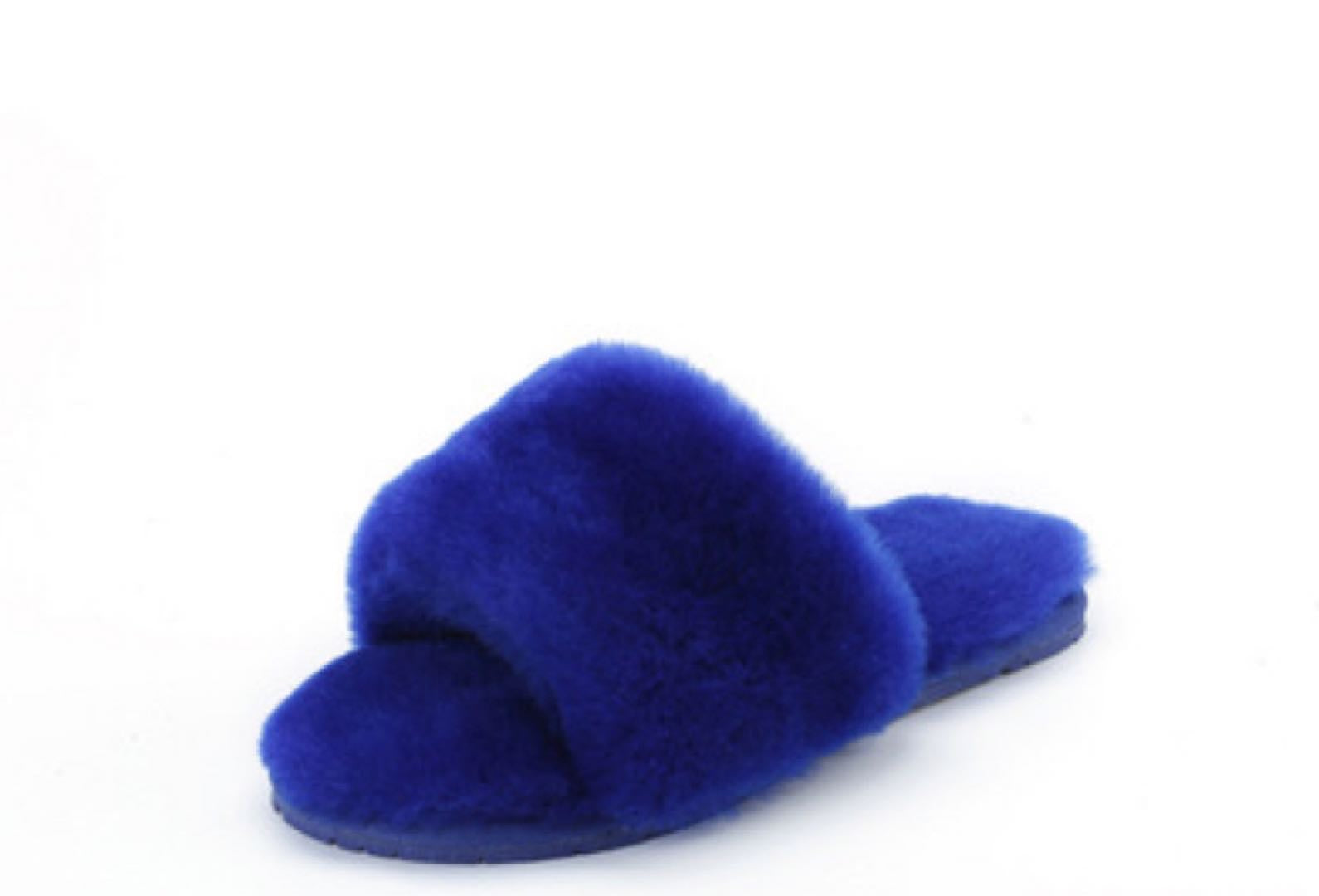 blue slippers