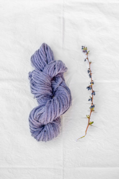 Plant Dyed purple alpaca Yarn