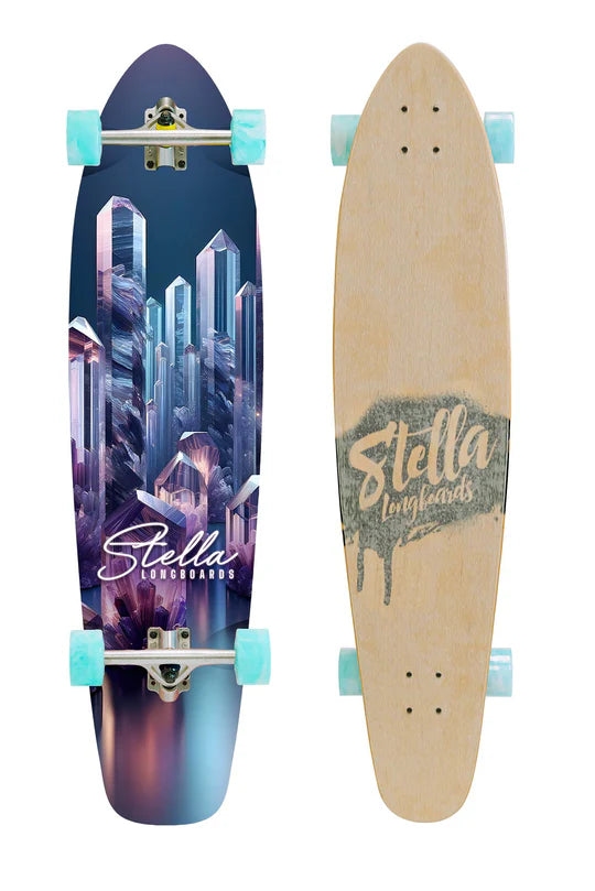 Stella 42” Kicktail Amethyst Longboard Complete