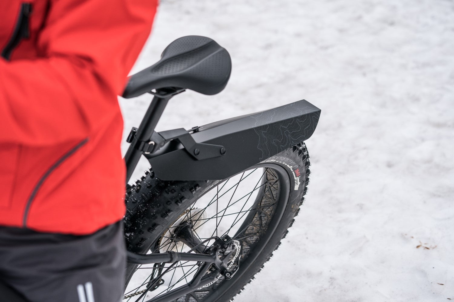 Fat Tire Fender on Snow