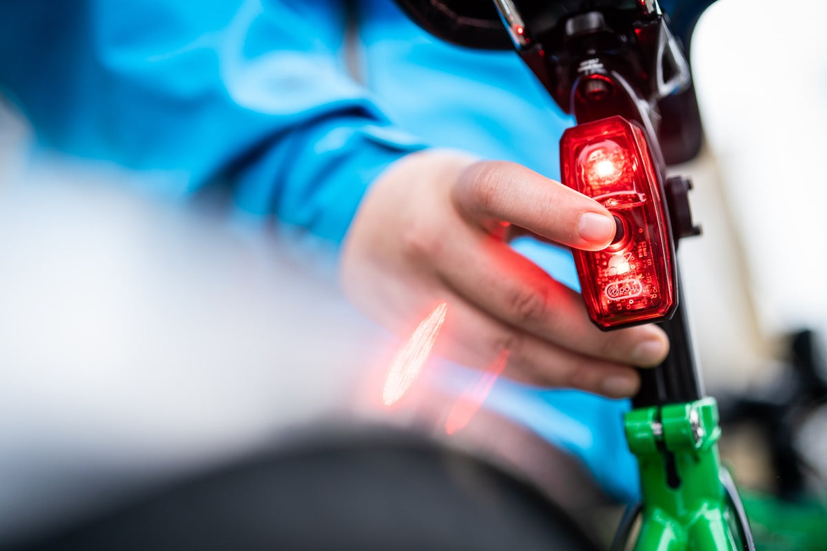 Road Biking with Tail Lights