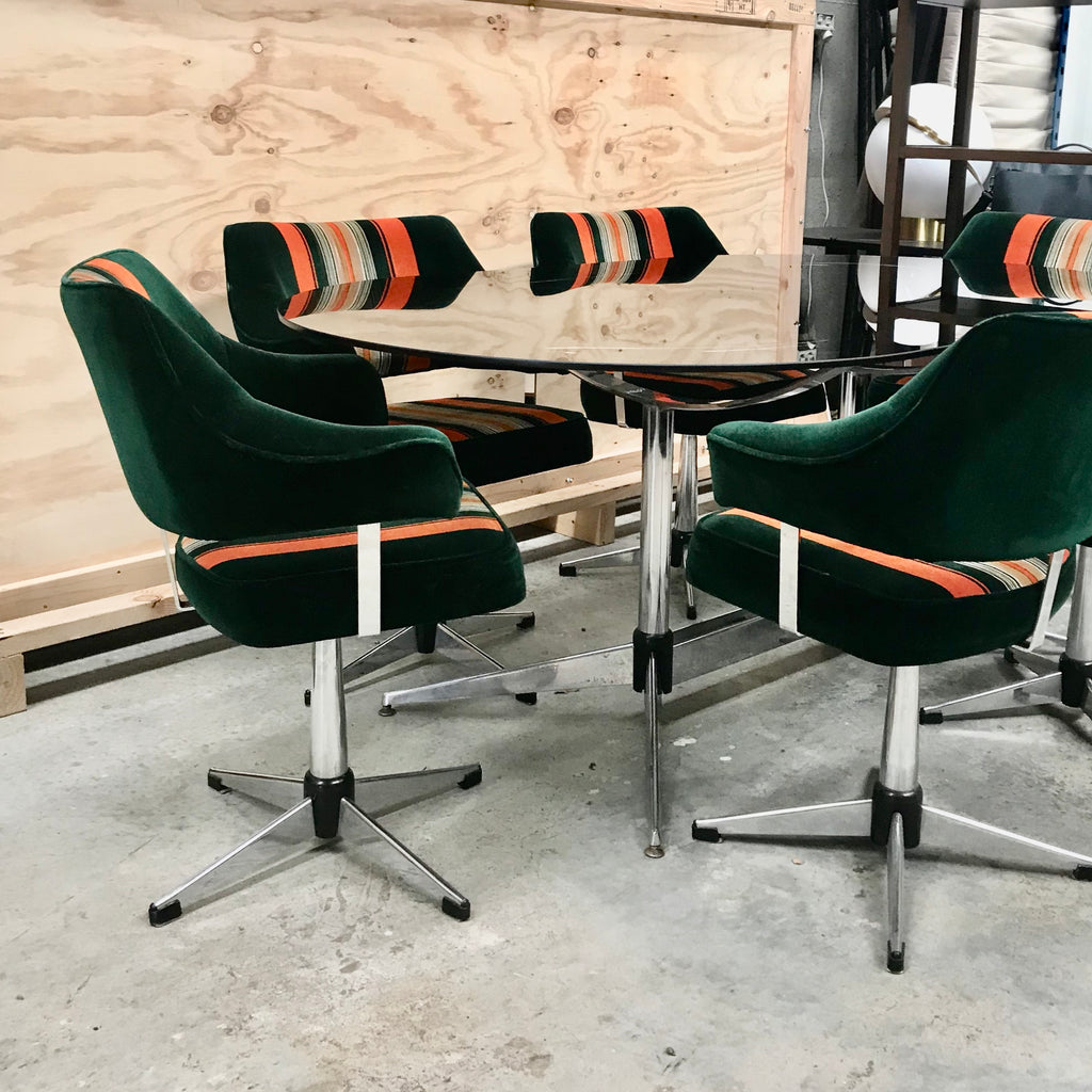 Set Of SIX Vintage 60 S Swivel Dining Chairs By Ultra Home Furniture   IMG 7095 1024x1024 