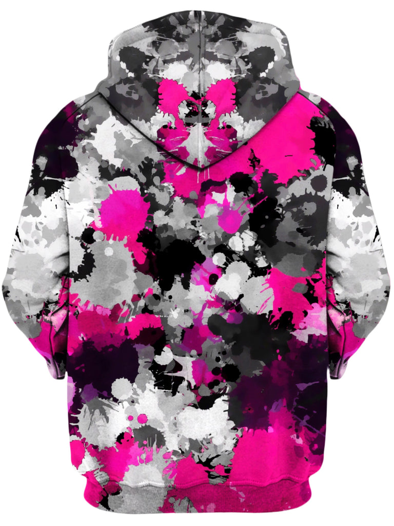 paint splatter zip up hoodie