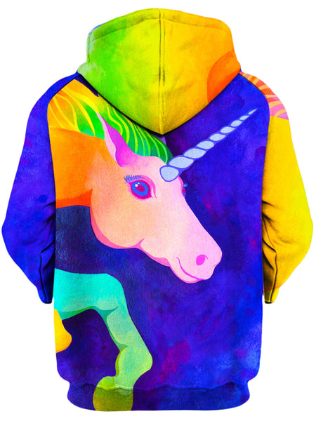 unicorn zip up hoodie