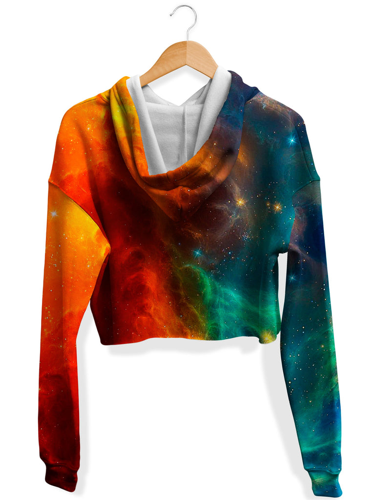 galaxy crop top hoodie