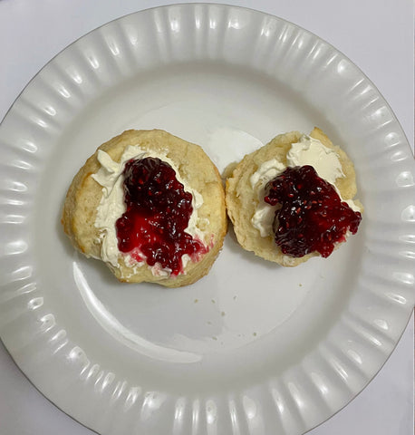 scones with jam and double cream