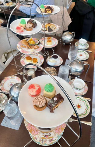 The tower of scones, savouries and sweets