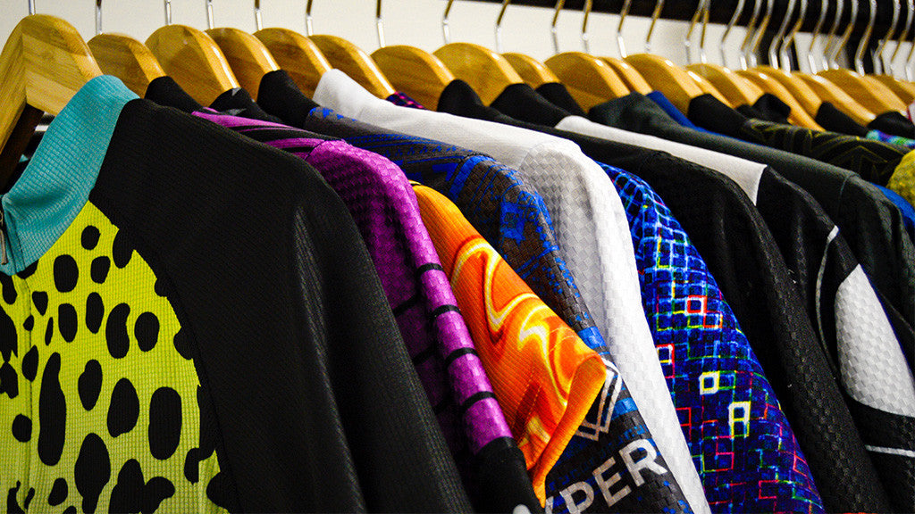 Primal Jerseys Neatly Hung for Your Next Ride