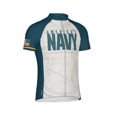 navy bike jersey
