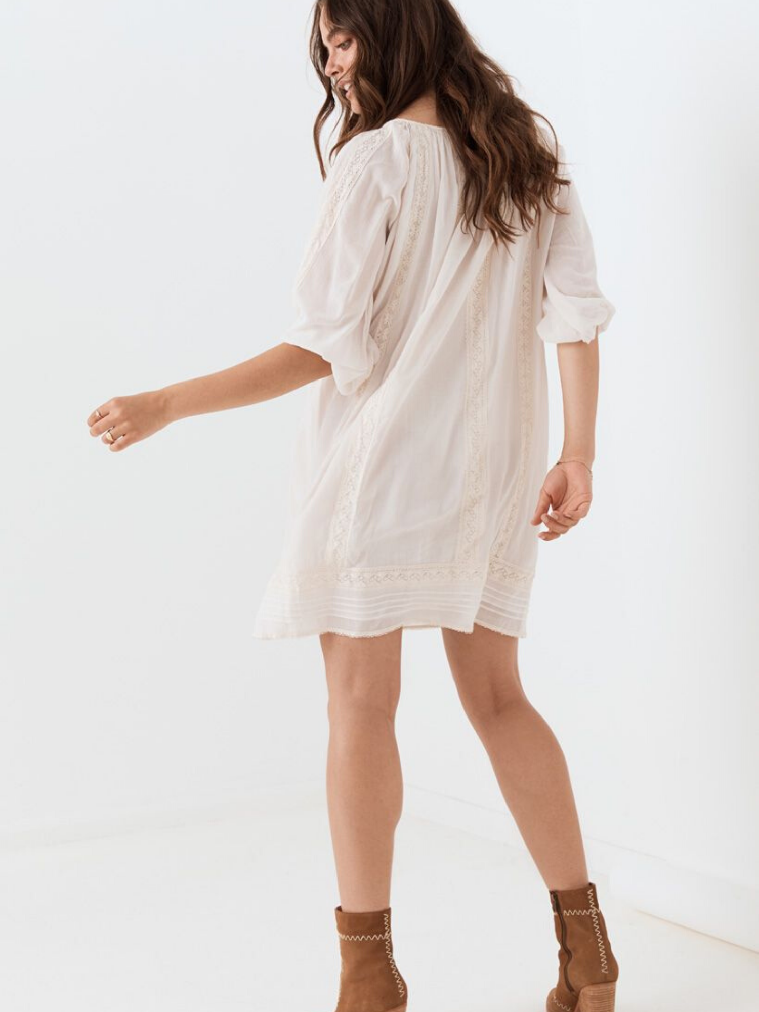 tan tunic dress