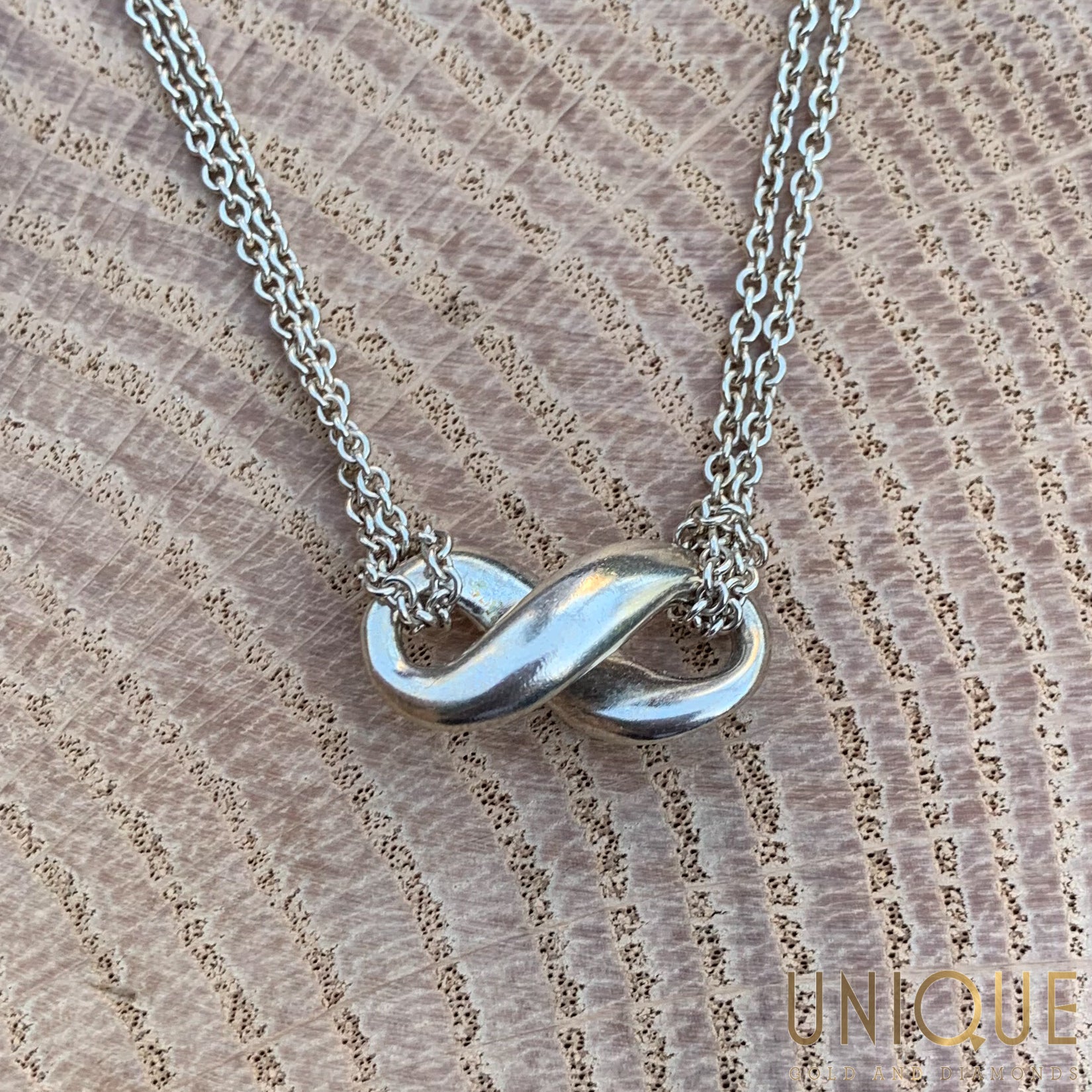 tiffany infinity necklace silver