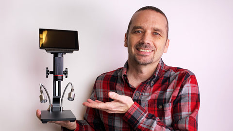 Steve with Andonstart ADSM302 Microscope