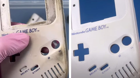 Game Boy Cleaned with Magic Eraser