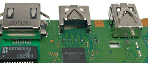 PS4 board and HDMI port