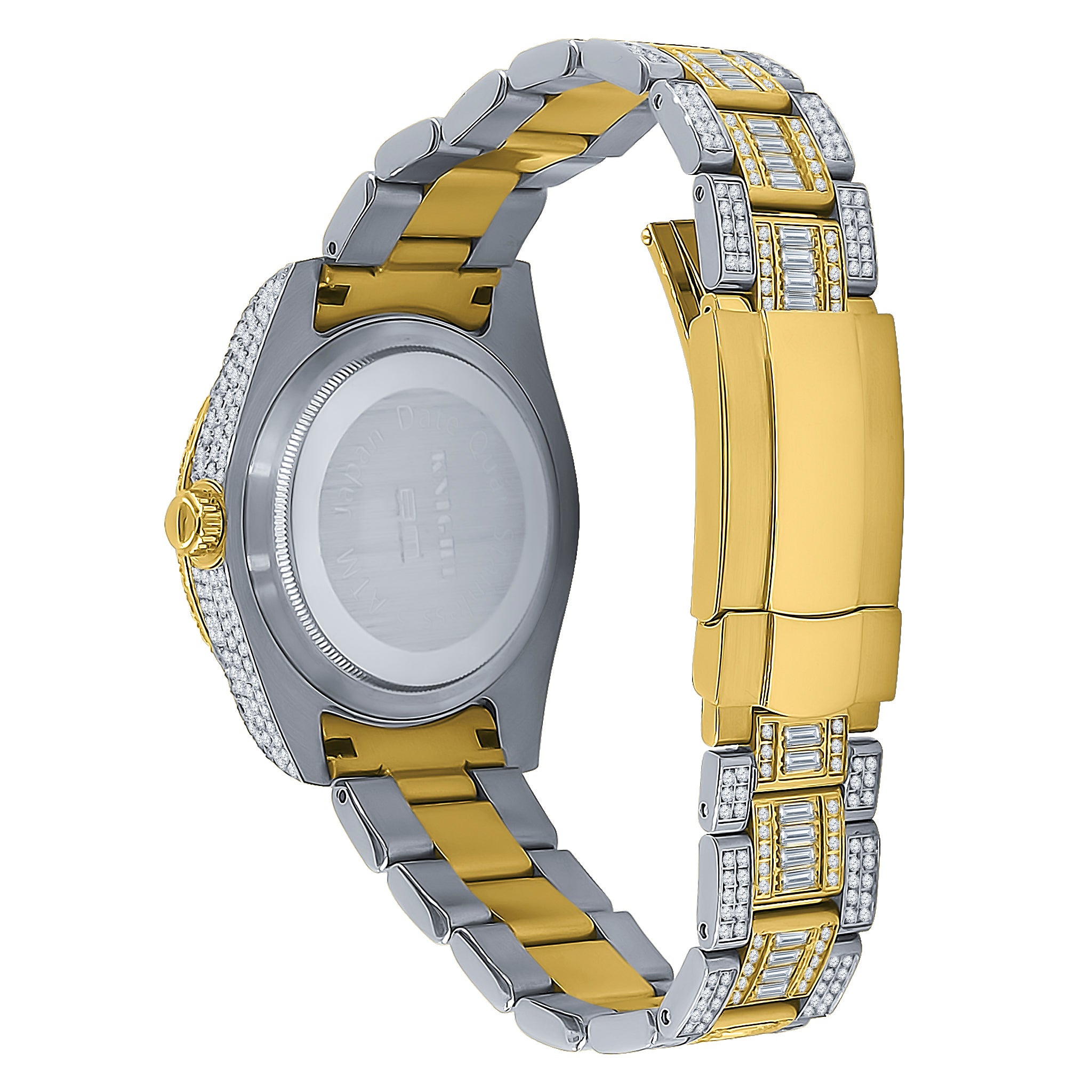 ROYALTY STEEL AUTOMATIC ICED-OUT WATCH | 5306142 – Watches International,  LLC