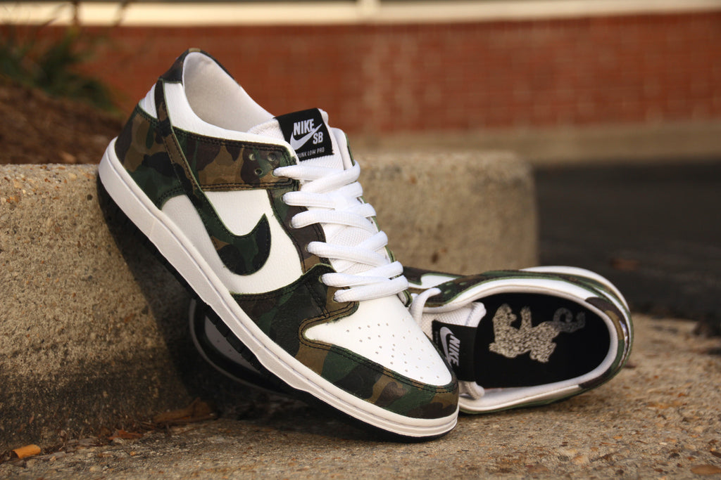 nike sb zoom dunk low camo