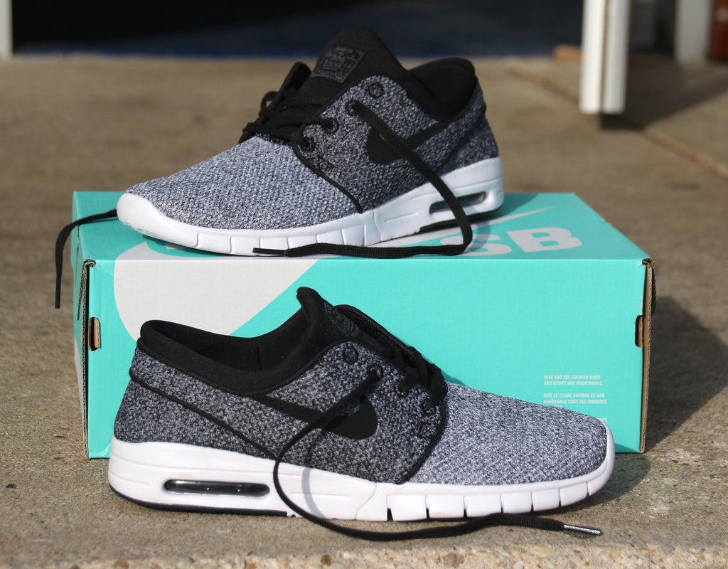 nike sb stefan janoski max white black dark grey