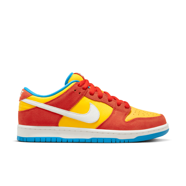 Nike SB Bart Simpsons Dunk Low Pro Habanero Red White Blue Hero BQ6817-602 Pure Boardshop