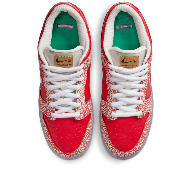 Nike SB X Stingwater Dunk Low OG Quick Strike Chile Red Clear White Sail DH7650-600 Pure Board Shop