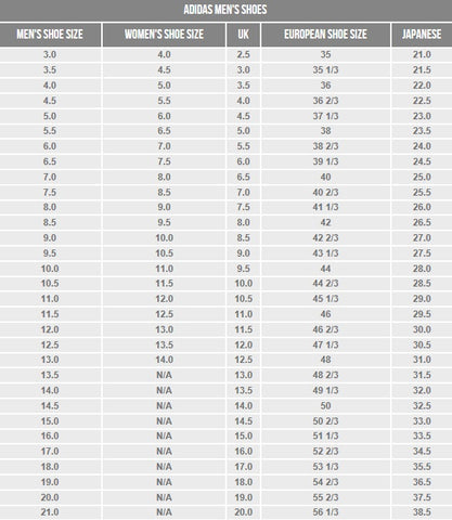 adidas yeezy sizing guide