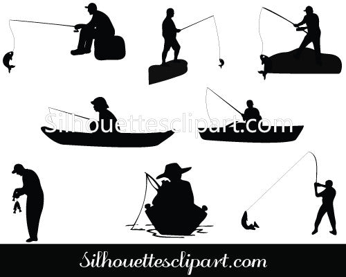 fishing silhouette