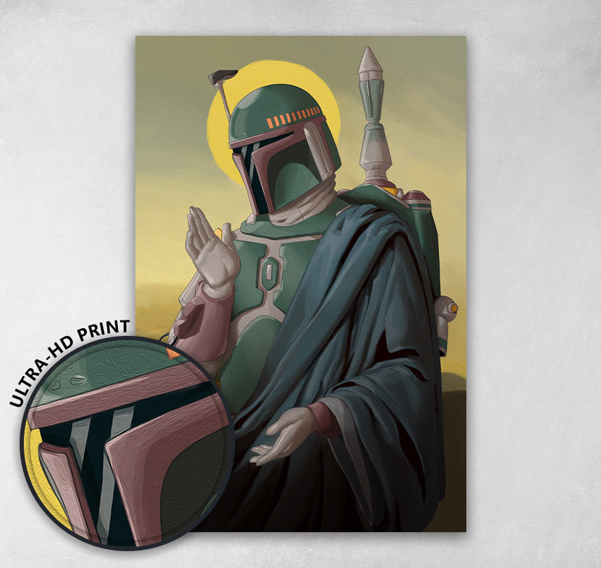 boba fett wall art