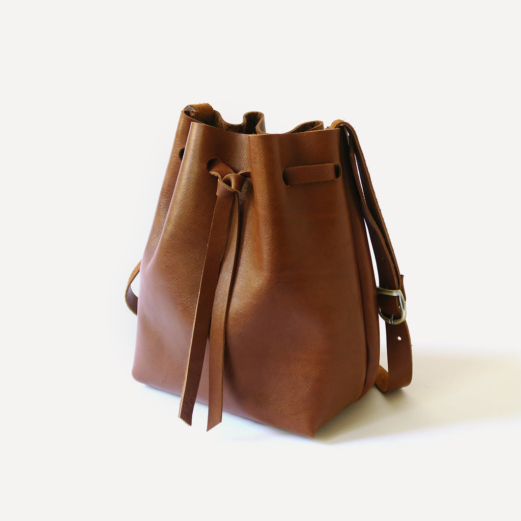 leather bucket handbag sale