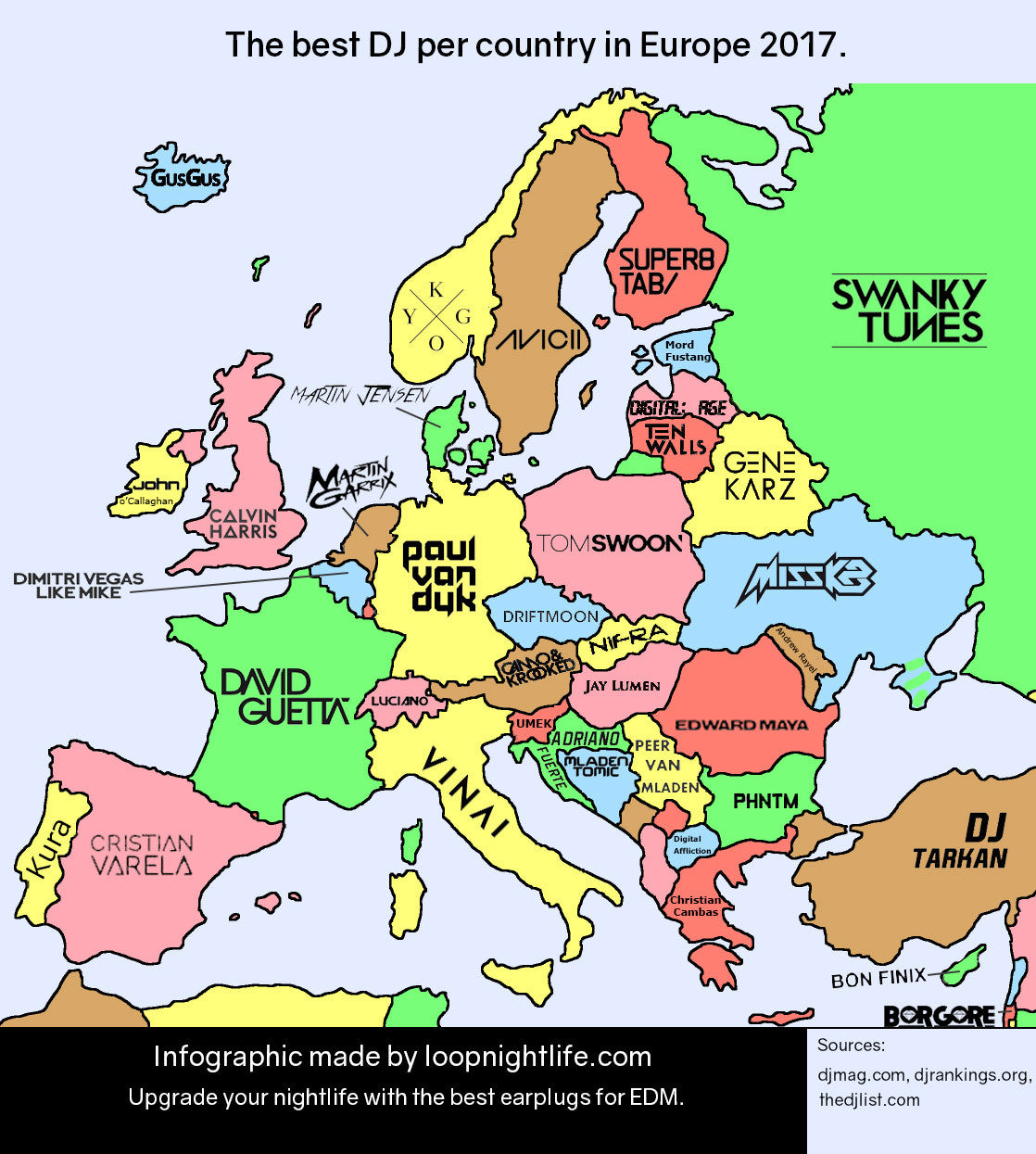 Map Europe Countries Names