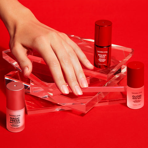 Dashing Diva Red Therapy nail care collection