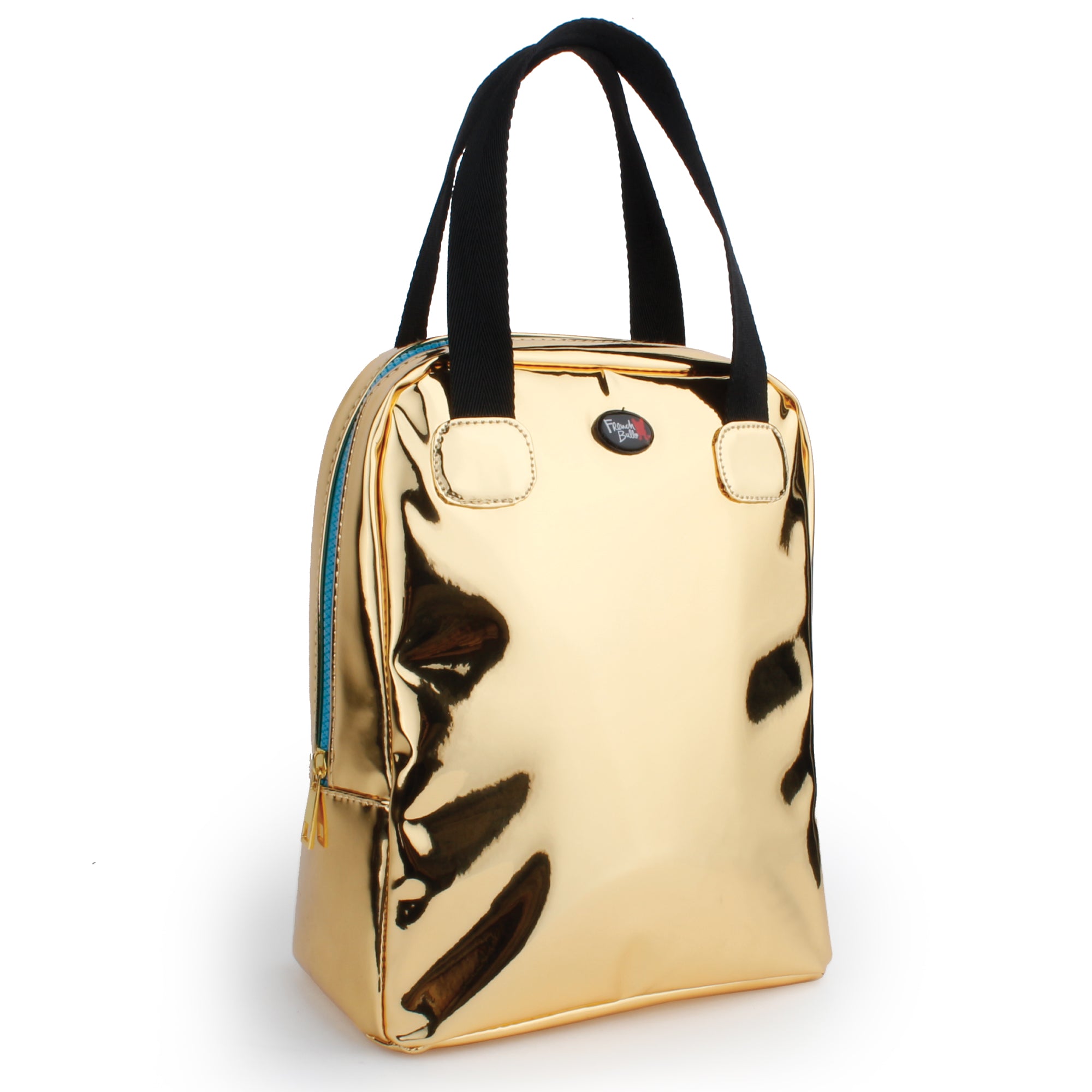 gold lunch bag