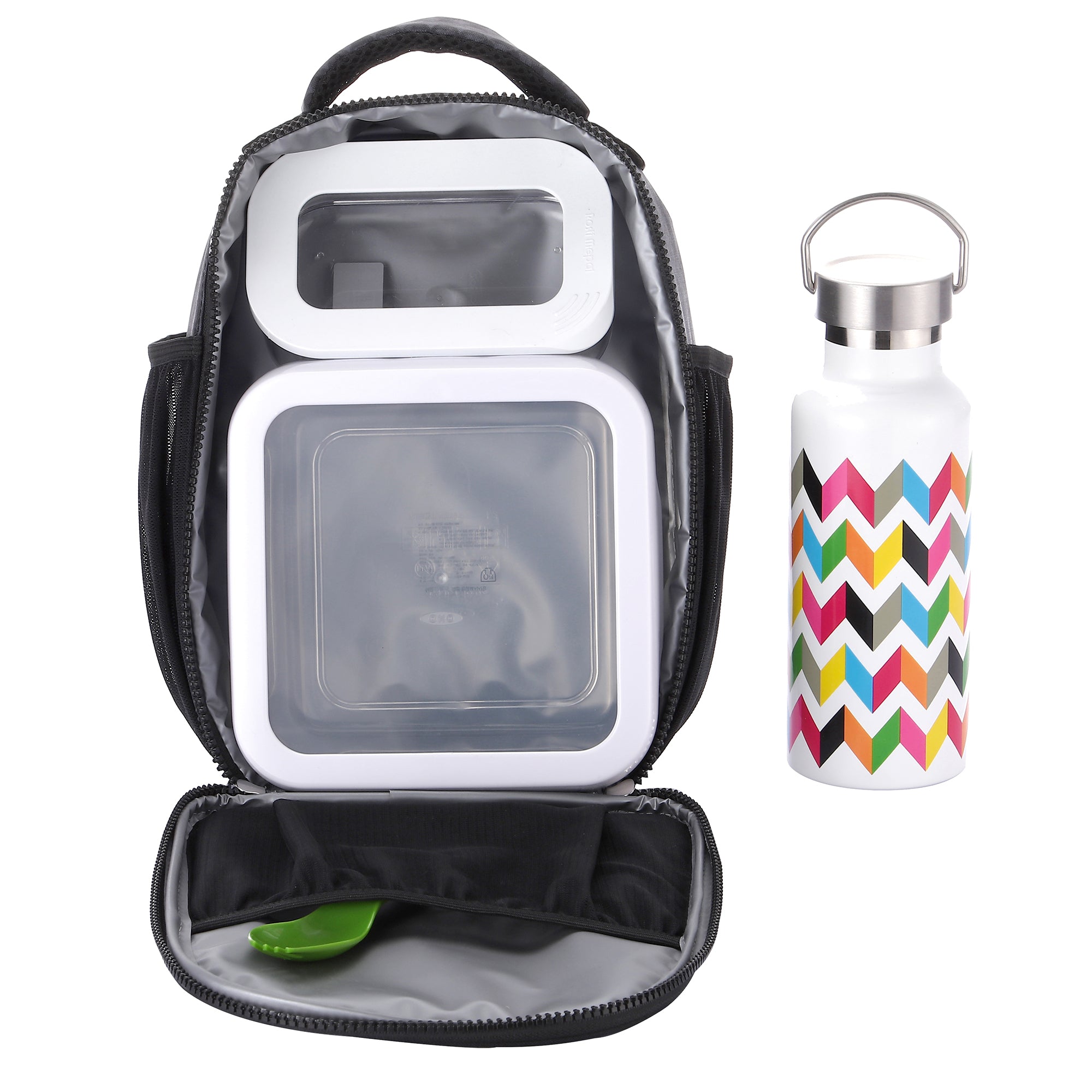 kids lunch bag with bottle