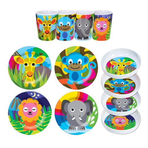 French Bull Jungle Kids Juice Cup Set of 4