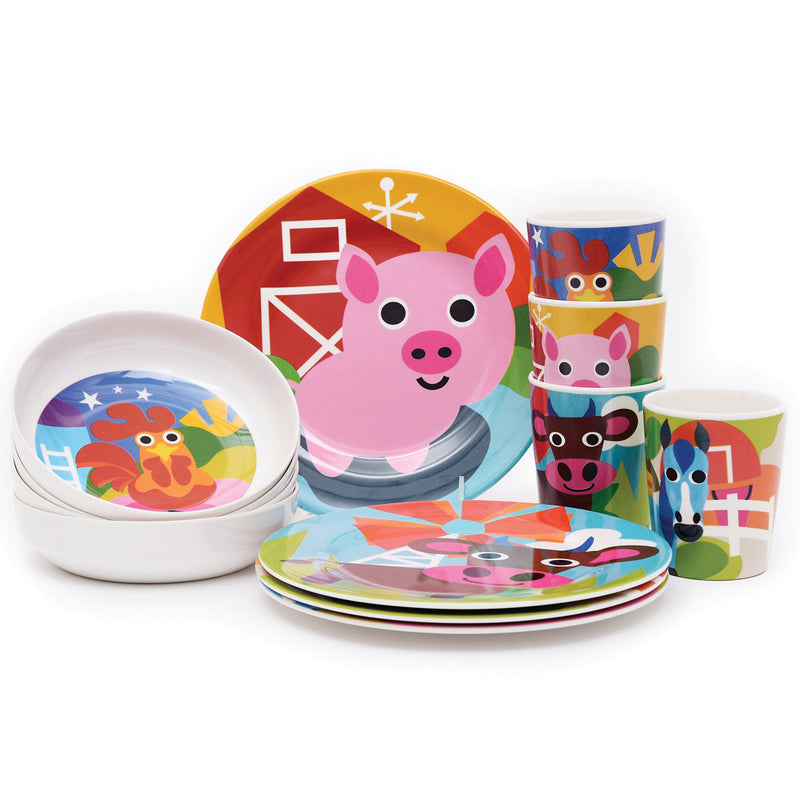 Farm Kids Plate Set - French Bull