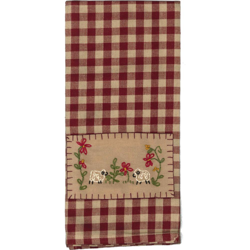 Two-Tone Gingham Towels, Set of 2