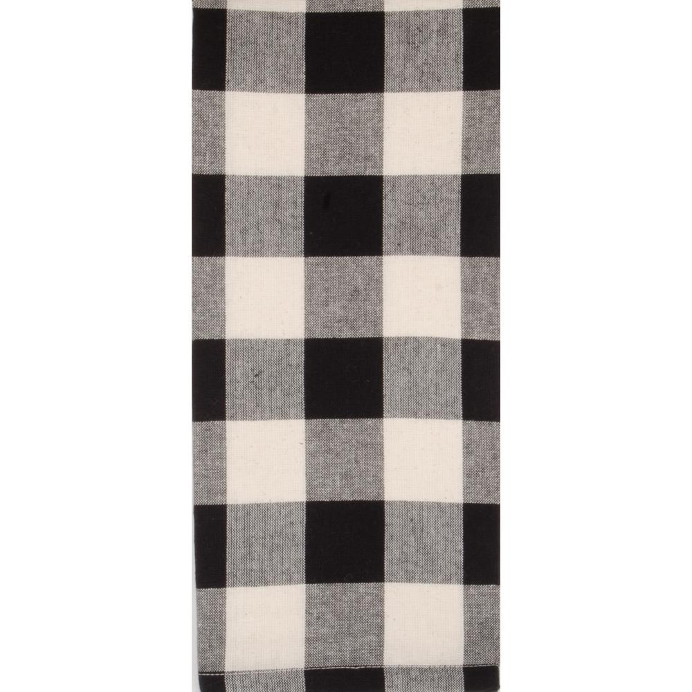 Black Buffalo Plaid Towel