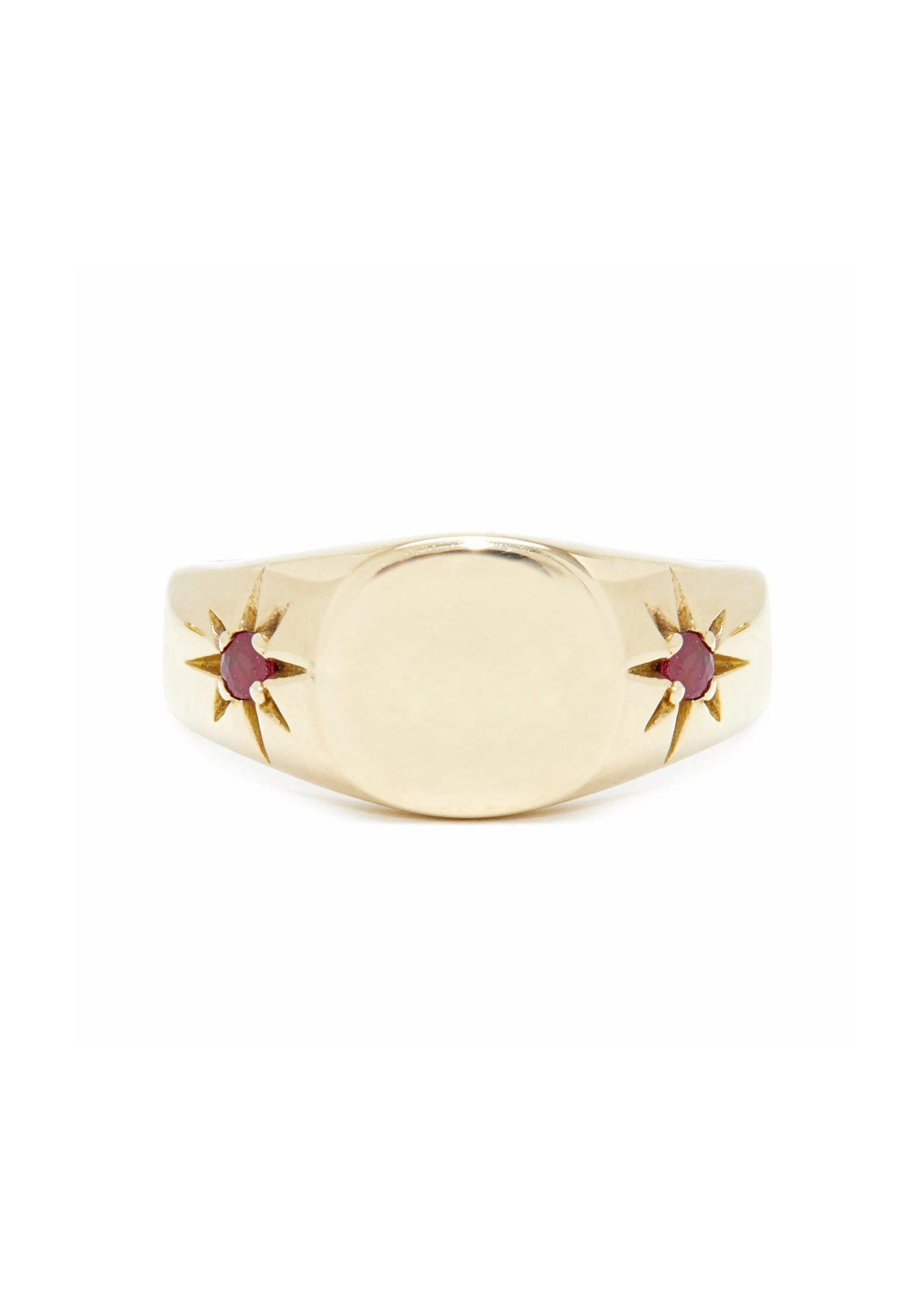 Scosha | Classic Pinky Signet Ring in Brass