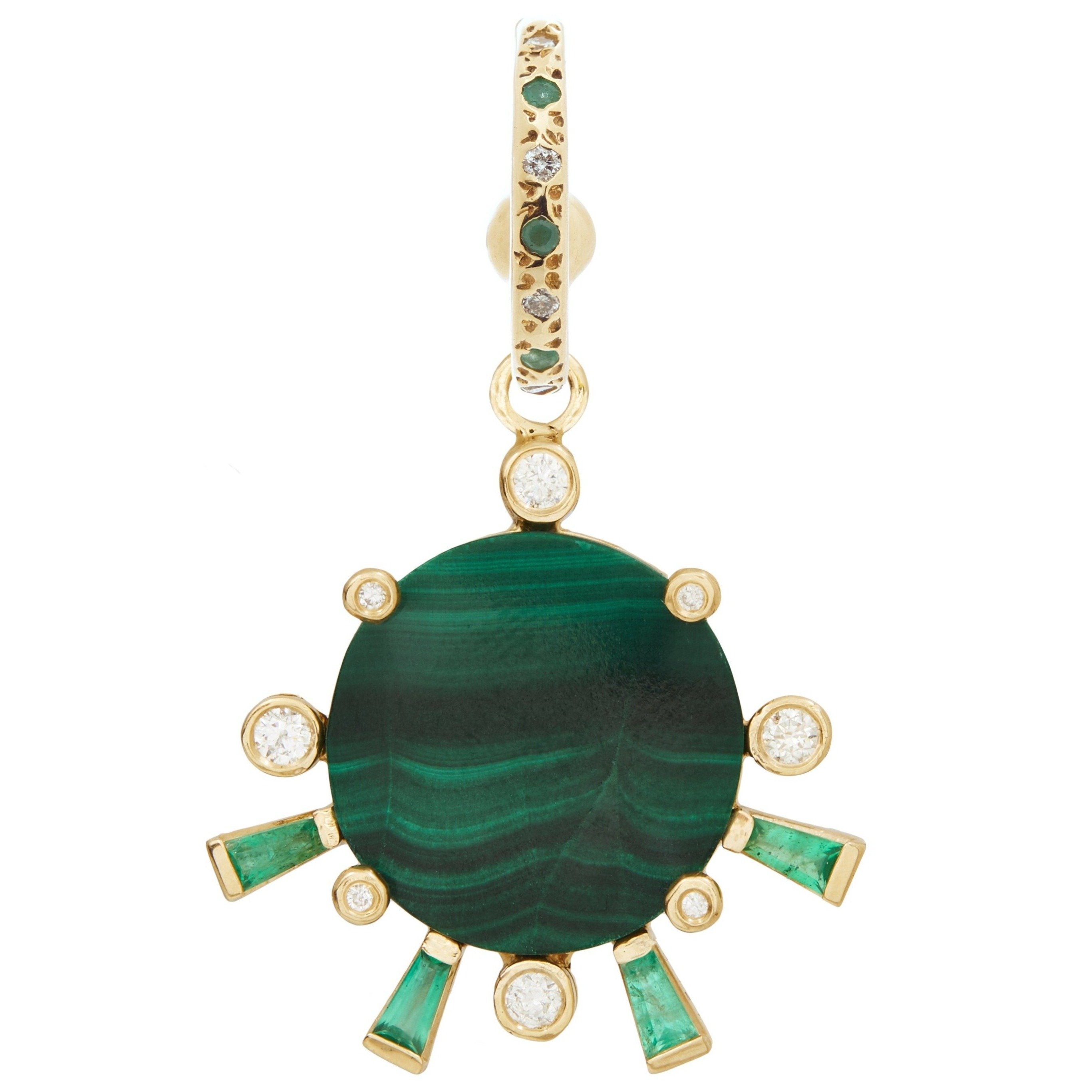 Sunset Charm with Malachite