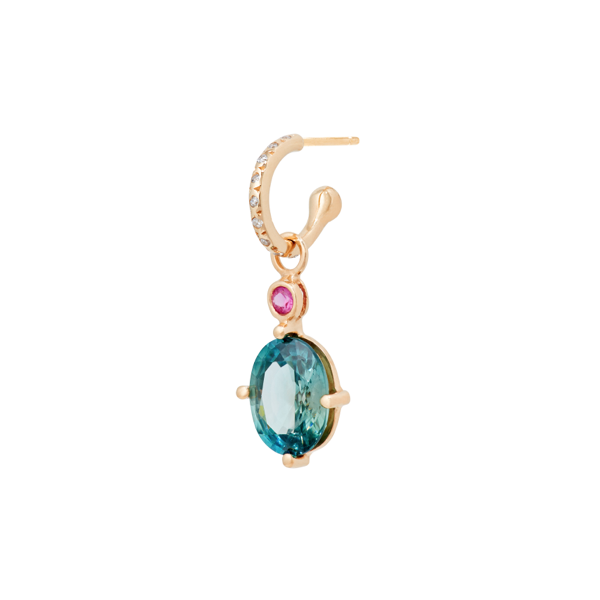Alice Earring with Blue Topaz