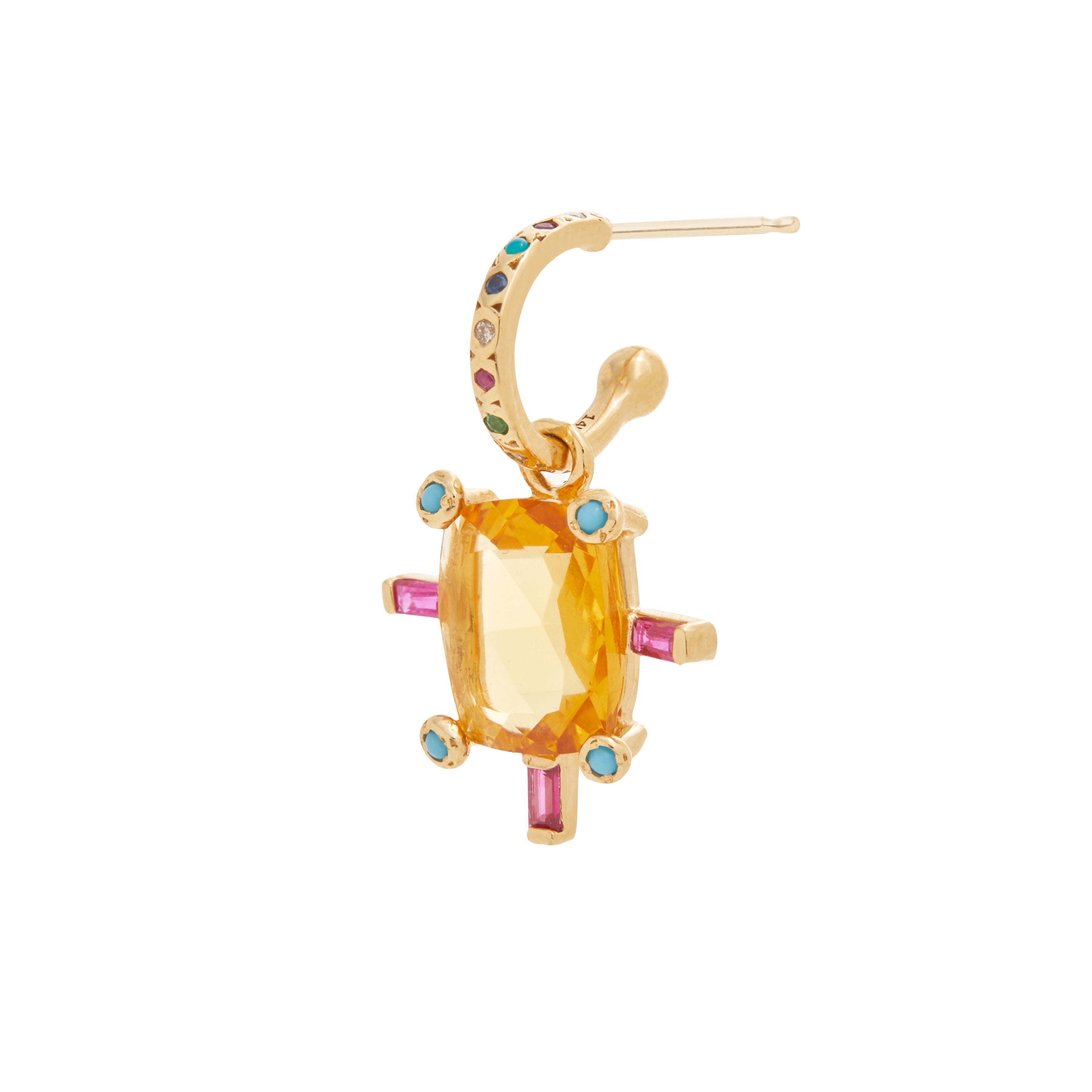 Juno Earring with Citrine