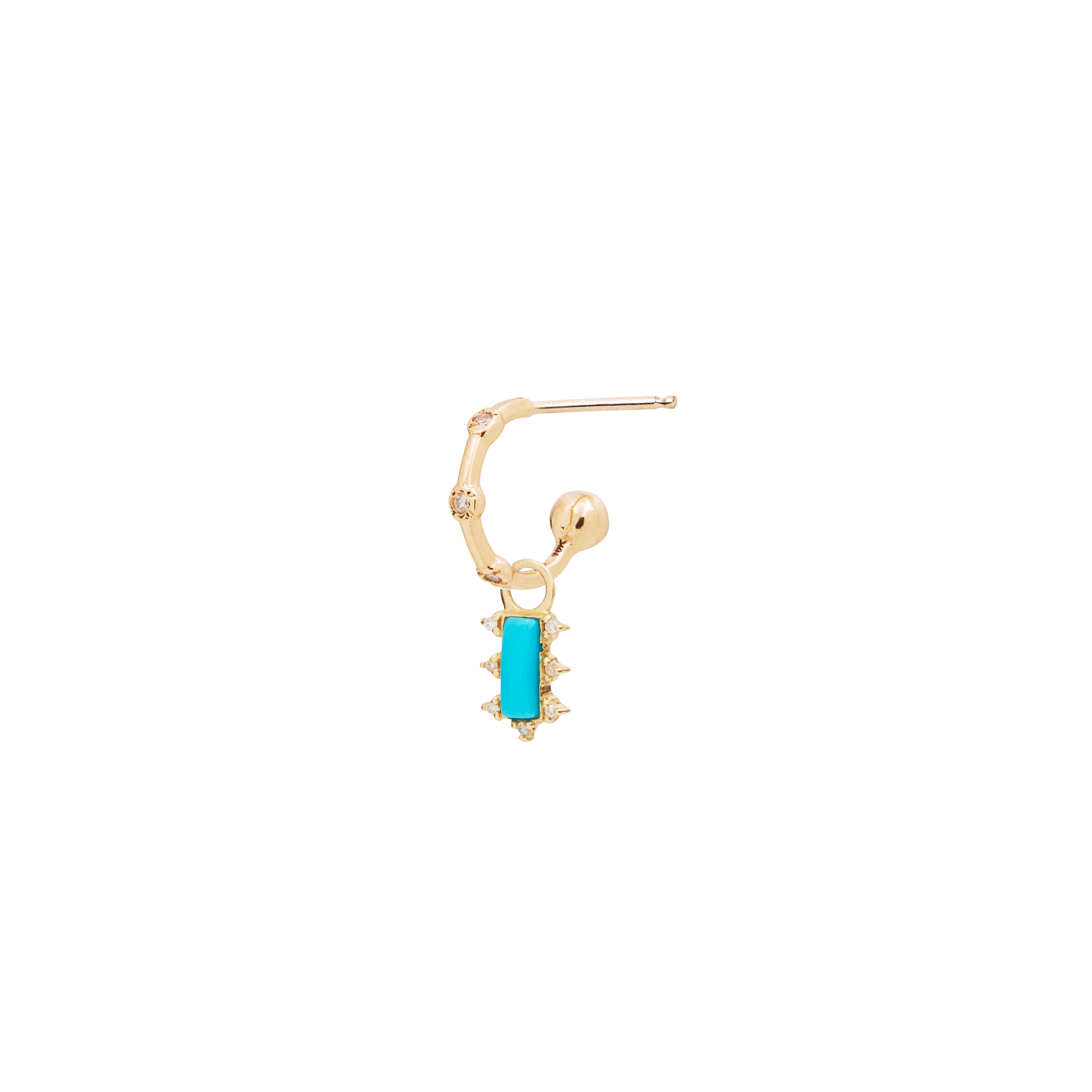 Mosaic Earring with Turquoise